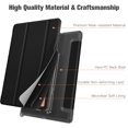 thumbnail image 3 of Fintie SlimShell Case for Samsung Galaxy Tab S6 Lite 10.4 Inch 2024/2022/2020 with S Pen Holder, Lightweight Stand Translucent Frosted Back Cover, Auto Wake/Sleep, Black, 3 of 8