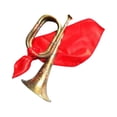 thumbnail image 3 of Scouting Trumpet Bugle Con Boquilla Marching Bugle Para Banda Principiante Retro SM SunniMix corneta trompeta, 3 of 8