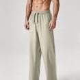 thumbnail image 7 of Eagokdc Stretch Pants for Men Casual Summer Loose Exercise Drawstring Jogging Big And Tall Pant With Pockets Size S-4XL, 7 of 7