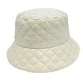 thumbnail image 4 of Milageto Winter Bucket Hat Down Cotton Comfortable Headwear Warm Hat for Adults Women Beige, 4 of 8