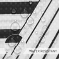thumbnail image 4 of Black Shower Curtain, Black and White Modern Shower Curtain for Bathroom Textured Fabric Bath Shower Curtain Set Waterproof Shower Curtain Liner Modern Shower Curtain for Hotel,72" x 72", 4 of 5