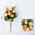 thumbnail image 2 of Coofit 2PCS Artificial Rose Flower Lifelike Decorative Faux Flower Silk Rose with Stem, 2 of 10