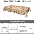 thumbnail image 5 of 60x120 Inch Orange Green Yellow Leaves Tablecloth Rectangle/Oblong - Waterproof & Washable Table Cover for Fall/Winter Thanksgiving Your Home Dining and Kitchen Decoration, 5 of 5