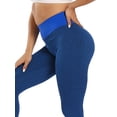 thumbnail image 2 of FUTATA Women's High Waist Workout Running Yoga Pants Ruched Butt Lifting Legging Textured Booty Tights, 2 of 6