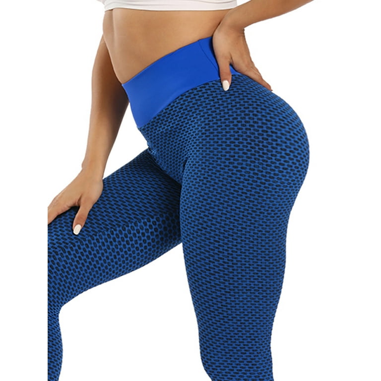 FUTATA Women Butt Lifting Sexy Leggings Textured Booty Tights High Waist  Tummy Control Workout Yoga Pants 