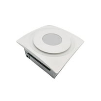 Aero Pure AP124-SL W 120 CFM Quiet Bathroom Fan with LED Light - White