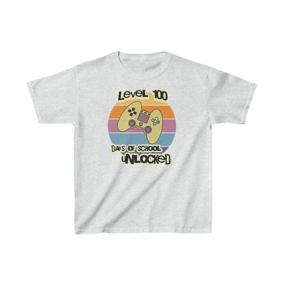 Gamer 100 Days of School Kids Shirt