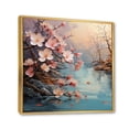 thumbnail image 2 of Designart "Asian Art Eastern gracefulness II" Asian Floater Framed Canvas Print, 2 of 7
