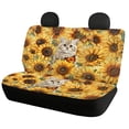 thumbnail image 2 of Pzuqiu Cat Sunflowers Car Seat Covers 3 Pack, Front and Back Seat Protector Polyester Air Breath in Summer Breathable for most Cars Sedans SUV, 2 of 10