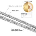 thumbnail image 4 of Collar cubano de Miami NQ para hombre Oro de 18 quilates Plata Acero inoxidable 13 mm, 4 of 4