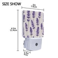 thumbnail image 4 of Yayeee LED Night Light for The Home Plug in With Light Sensors 2 Pack, Lavender Pattern, 4 of 6