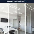 thumbnail image 4 of Luxrite 1x4 FT Edge-Lit Frame LED Panel Lights, 5CCT 3000K-6500K, 2600/3900/5200LM, 0-10V Dimmable, Damp Rated 4 Pack, 4 of 7