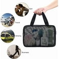 thumbnail image 4 of Mesh Shower Caddy Portable Toiletry Bag College Dorm Room Essentials for Girls Guys Gym Bag Camping Organizer Hanging Bathroom Mesh Bag, Black, 4 of 10