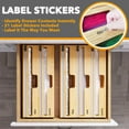 thumbnail image 6 of SpaceAid Bamboo Wrap Organizer with Cutter and Labels, Plastic Wrap, Aluminum Foil and Wax Dispenser for Kitchen, 6 of 7
