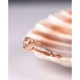 thumbnail image 3 of HeartsAndYou 1ct Natural Peach Morganite & Diamond Ring Accents 100% REAL 14k SOLID Rose Gold, 3 of 8