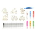 thumbnail image 4 of Kits de pintura de cristal para manualidades y manualidades, juego de pintura de cristal, juguetes educativos vehículo de ingeniería, 4 of 9