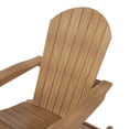 thumbnail image 6 of Outdoor Rocking Adirondack Chair, Teak, 6 of 10