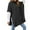 Black, variant on Women's Elbow-Length Full-Length Turtleneck Pullover Autumn And Winter High Neck Dough Shawl Sweater Loose Sweater, Black