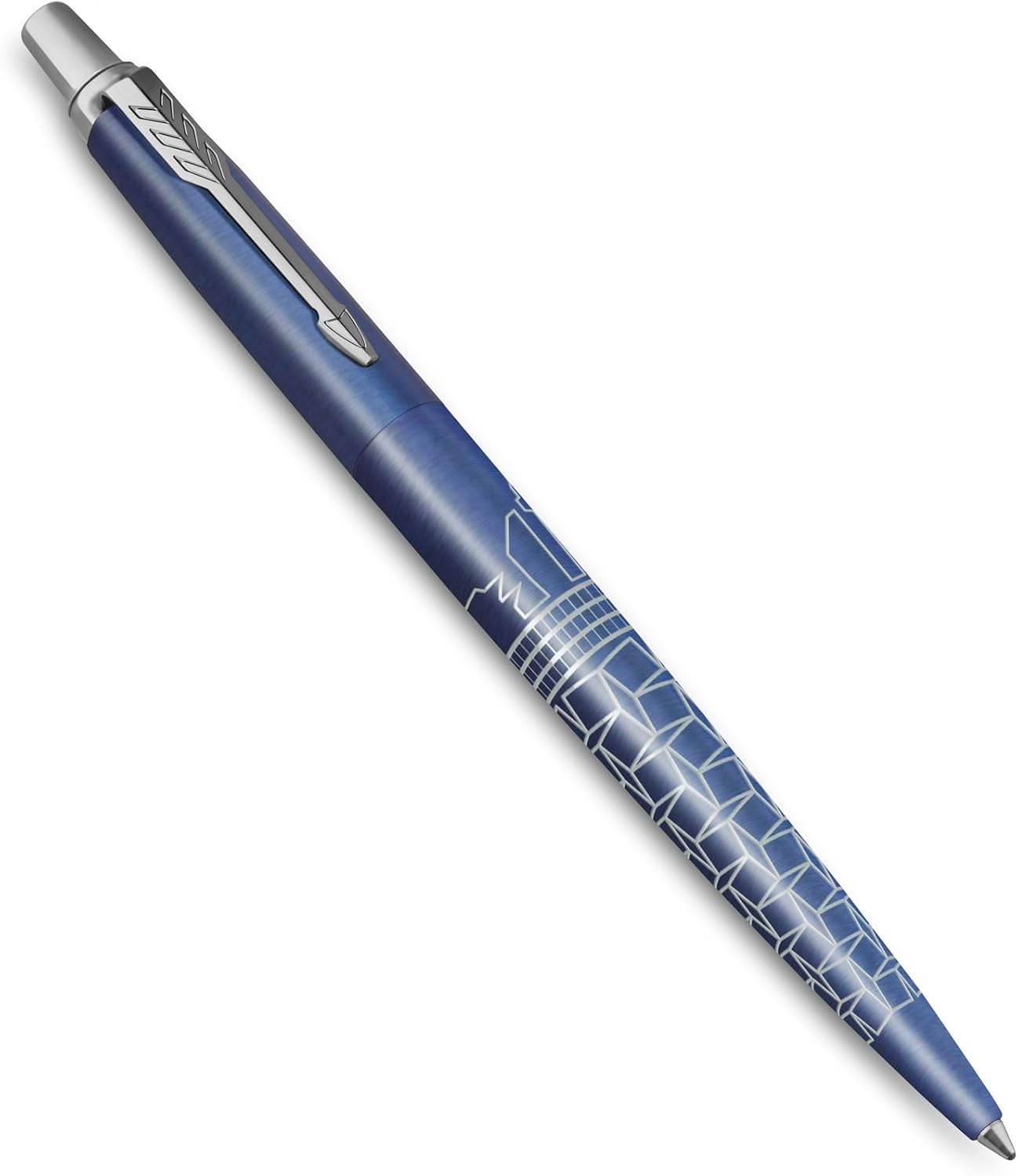 Parker Jotter Ballpoint Pen | Special Edition | Seoul Blue with Chrome Trim | Medium Point | Blue Ink | Gift Box