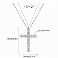 thumbnail image 2 of Cross Necklace Gifts for Women 925 Sterling Silver CZ Cross Necklace Christmas Valentines Mothers Day Gifts for Women, 2 of 9