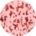 thumbnail image 1 of Ahgly Company Indoor Round Abstract Red Modern Area Rugs, 3' Round, 1 of 4