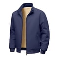 thumbnail image 3 of Letdown Plus Size Menâs Bomber Jackets Fall Winter Warm_Windbreakers Zip Up Lined Casual Heavyweight Jacket Padded Coats with Pocket, 3 of 3