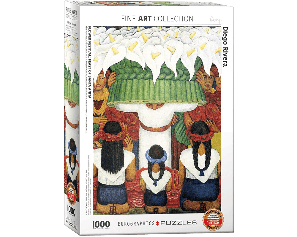 Eurographics Puzzle 'Diego Rivera Flower Festival' – 1000 Teile, 48,9x67,3 Cm, Kunstdruck