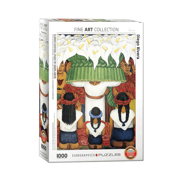 Rompecabezas Eurographics 1000 pzs Festival de Flores Diego Rivera 6000-0798
