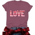 thumbnail image 7 of Vetsdori Womens Short Sleeve T-Shirts Graphic Cotton Pullover Young Adult Summer,Gifts for Girlfriend Casual Blouses Workout Cute Tops for Junior Valentine, 7 of 7