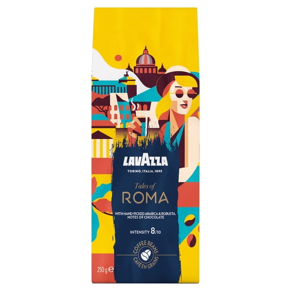 Lavazza Tales of Roma Coffee Beans 250g, Imported from Britain
