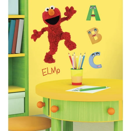 Giant ELMO WALL DECALS  - Sesame Street Room Stickers Baby Nursery Decor