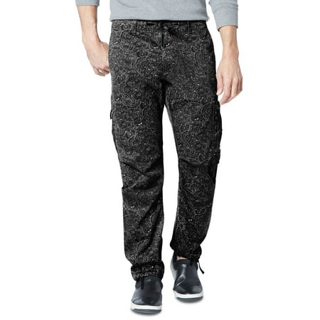 Dockers Men's Straight-Fit Stretch Urban Twill Cargo Pants Black Size 36X29