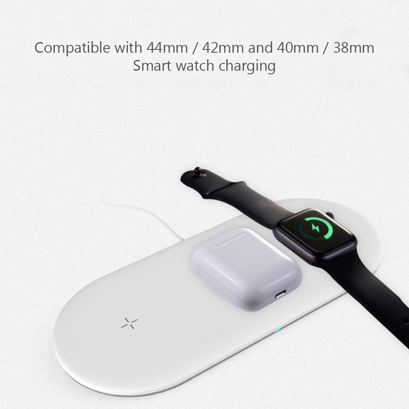 HomeLife 3-in-1 15W Desktop Fast Smart Wireless Charger Adapter for iPhone i-Watch Air Pods
