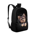 thumbnail image 2 of Uourmeti Puppy Pattern Design Trendy School Backpack for Work Shopping, Smooth Zipper Premium Non Fade Daypack Front Pocket Student Bookbag, 2 of 6