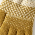 thumbnail image 4 of Weikingp Clearance! Warm Gloves, Women Winter Screen Gloves Warm Knit Gloves Elastic Cuff Winter Men Texting Gloves, Knitted Gloves, Heating Gloves Yellow, 4 of 7