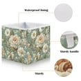 thumbnail image 3 of Open Home Storage Bins Durable Foldable Fabric Organizers for Clothes Toys Books 15.75x10.63x6.96 in Vintage Floral Pattern, 3 of 7