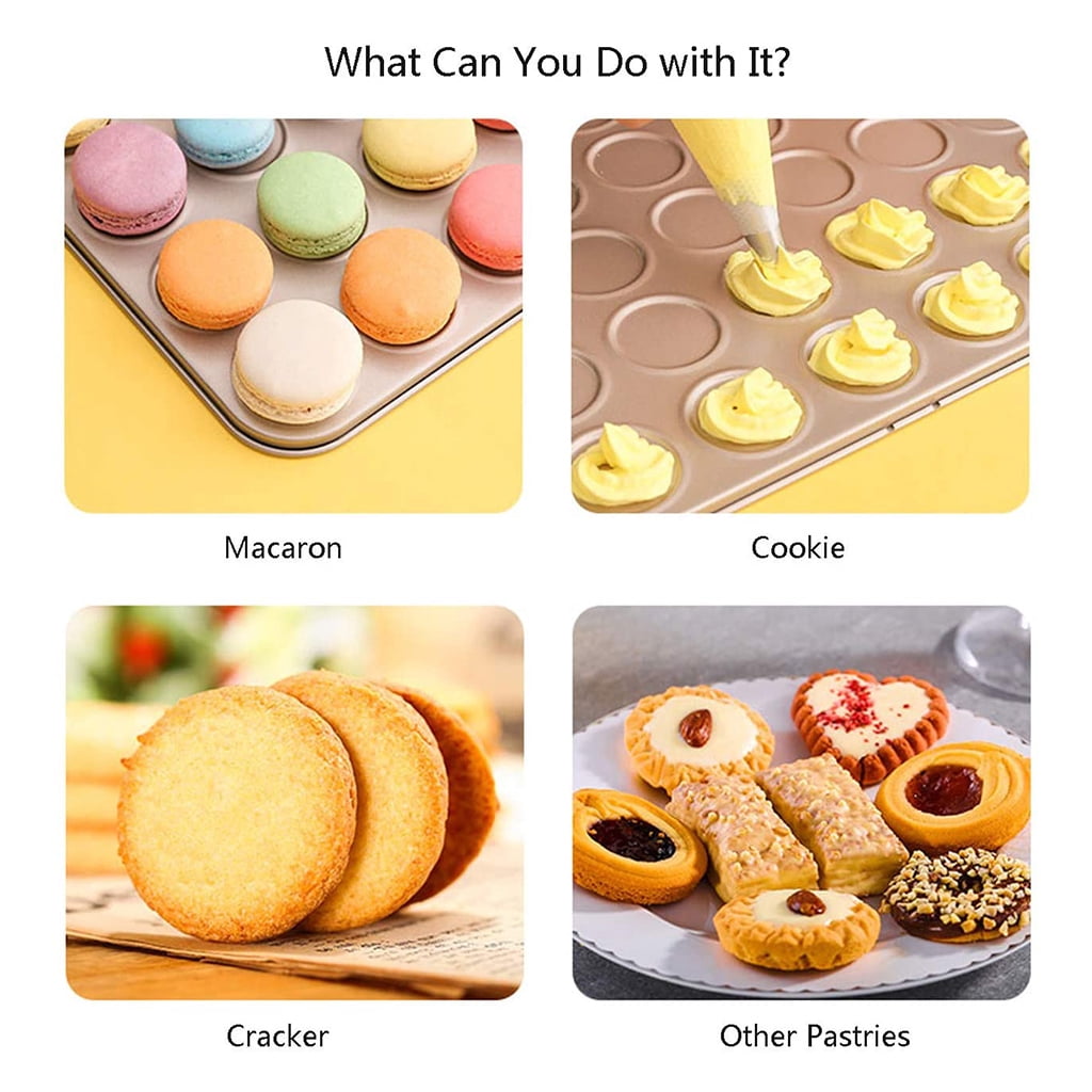 35 Cup Cookie Sheet Macaron Pan Baking Tray Cookie Sheet for Oven Baking Champagne Gold Baking Mold Macaron Baking Gift