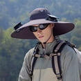 thumbnail image 3 of Solar Powered Sun Hat With Built In Fan For Outdoor Work Sports And Fishing Wide Brim Breathable Unisex Design Camping Hats Buoy Hat Old Man Hats Convertible Hats for Women Cool Hiking Clothes Women, 3 of 5