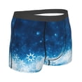 thumbnail image 3 of Daiia Blue Glitter Sparkles Men's Underwear Boxer Briefs, Cotton Stretch Moisture-Wicking Underwear-Medium, 3 of 9