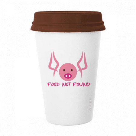 

Fat Pig Ears Art Deco Fashion Mug Coffee Drinking Glass Pottery Cerac Cup Lid