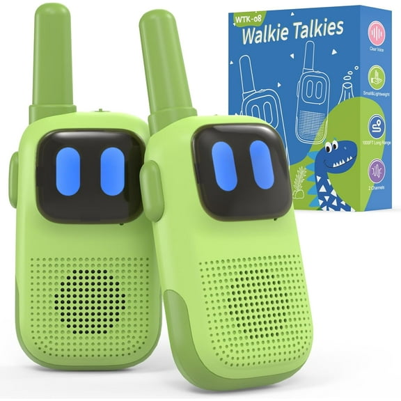 Toys for 3-12 Year Old Girls Boys, Walkie-Talkies for Kids 2 Pack 1000FT Long Range with 2 Channels, Handheld Kids Walky Talky Educational Electronic Outdoor Toys for Outside Camping Hiking