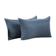 thumbnail image 5 of 3S Brother's Solid Cushion Cover Super Soft & Cozy Home Décor Throw Pillow Case for Chair Couch Bedroom & Livingroom Décor Pillowcase with Invisible Zipper Set of 2 Pieces - Sky Blue 12"x20" Each, 5 of 8
