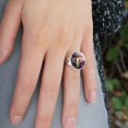 thumbnail image 2 of Fantasy Fire Breathing Dragon Flame On Silver Plated Adjustable Novelty Ring, 2 of 4
