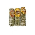 thumbnail image 4 of Floral White Sage Smudge Sticks with Flowers 3 Pack for Cleansing Home, Meditation, Yoga, Healing and Smudging  Sustainably Sourced California White Sage Bundles Summer Glow, 4 of 5