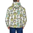 thumbnail image 5 of Zip Up Hoodies for Men - Blue Green Owls Long Sleeve Comfrt Men'S Fashion Hoodies & Sweatshirts, Jackets for Men Hoodies Pullover Clothing Clothes with Pouch, 5 of 5