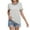 White, variant on JGGSPWM Women's Trendy Casual Short Sleeve Crewneck Lightweight Knit Sweater Top Pink M