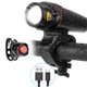 thumbnail image 2 of Juego De Luces Para Bicicleta De 350 Lúmenes, Luz Trasera Delantera Y Trasera Para Ciclismo Recargable Por Usb, Luz Para Bicicleta De Montaña Ligera Y Duradera Yuarrent OD016039-02, 2 of 6