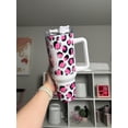 thumbnail image 5 of YARNIX Cow Print 40oz Tumbler - Funny Quencher for All Occasions, White - Clear lid, 5 of 9