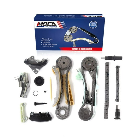 MOCA Kit de Chaîne de Minuterie Compatible 05-10 pour Ford Mustang 4.0L & 97-10 pour Ford Explorer 4.0L & 98-10 pour Mercury Mountaineer 4.0L & 01-08 pour Mazda B4000 4.0L V6 SOHC (12 Valves), Code VIN : "E"
