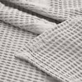 thumbnail image 5 of Superior Mai Geometric Waffle Cotton Blanket, California King, Platinum, 5 of 9